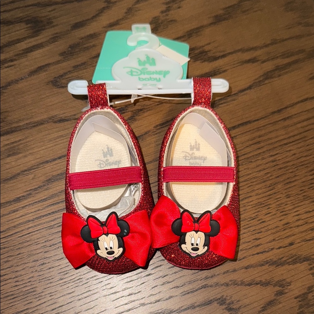 Disney Baby Red Minnie Mouse Shoes